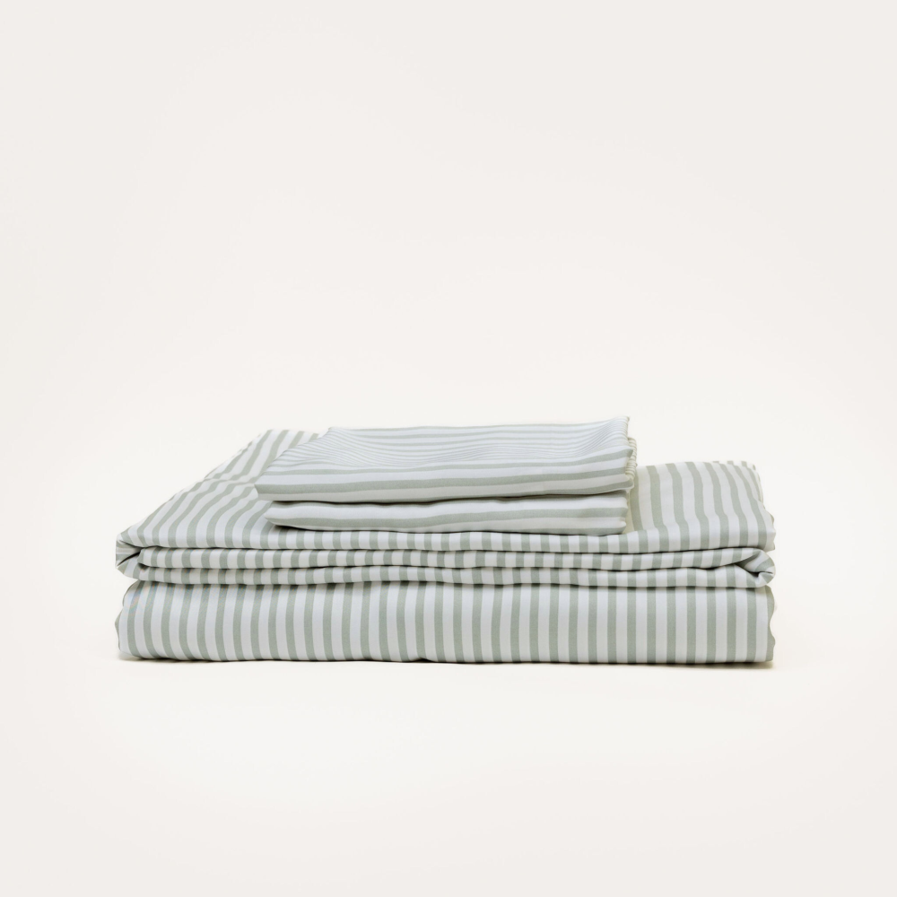 Bamboo Sheet Set - Fog Stripe